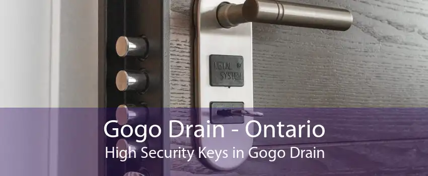 Gogo Drain - Ontario High Security Keys in Gogo Drain