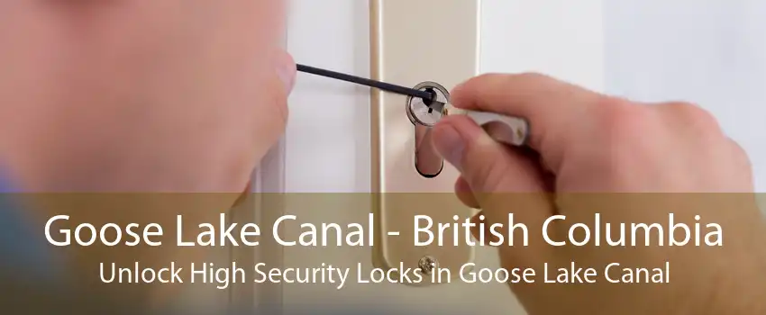 Goose Lake Canal - British Columbia Unlock High Security Locks in Goose Lake Canal