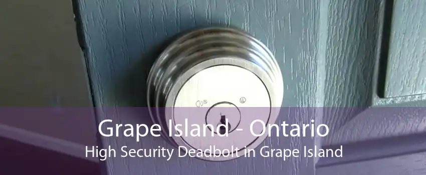 Grape Island - Ontario High Security Deadbolt in Grape Island