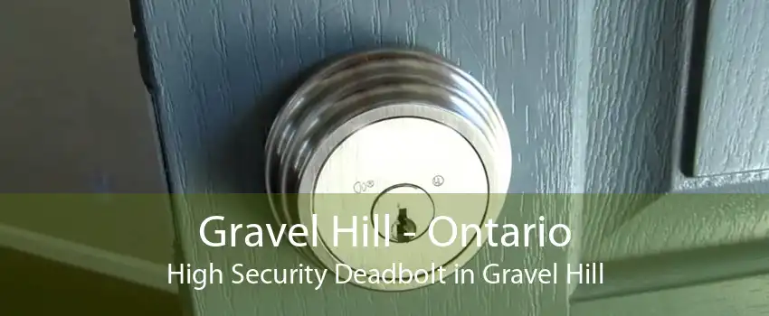 Gravel Hill - Ontario High Security Deadbolt in Gravel Hill