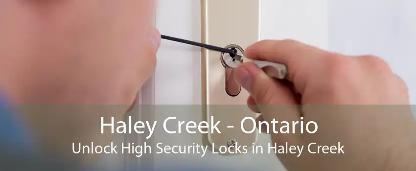 Haley Creek - Ontario Unlock High Security Locks in Haley Creek