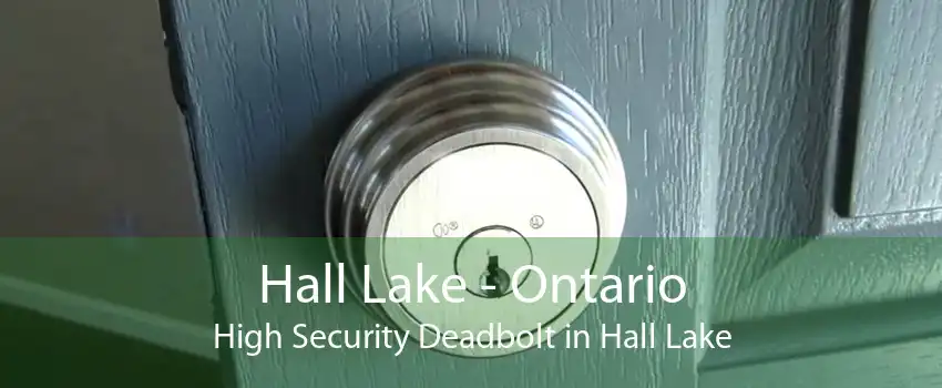 Hall Lake - Ontario High Security Deadbolt in Hall Lake