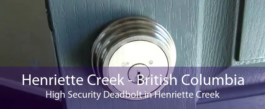 Henriette Creek - British Columbia High Security Deadbolt in Henriette Creek