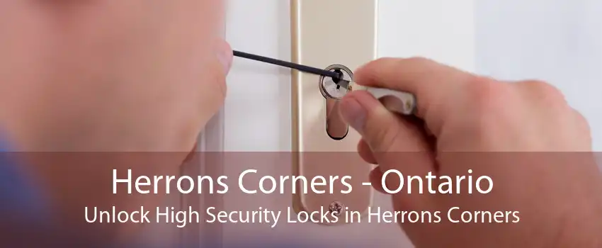 Herrons Corners - Ontario Unlock High Security Locks in Herrons Corners