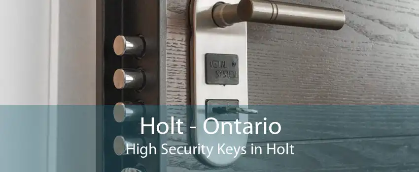 Holt - Ontario High Security Keys in Holt