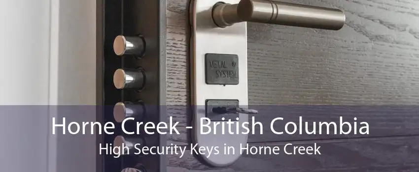 Horne Creek - British Columbia High Security Keys in Horne Creek