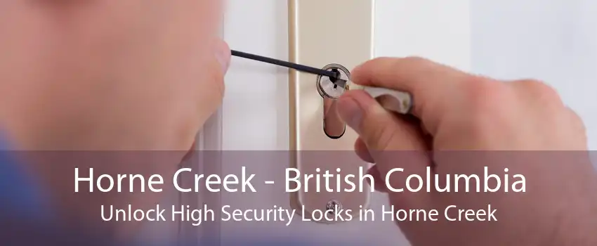 Horne Creek - British Columbia Unlock High Security Locks in Horne Creek