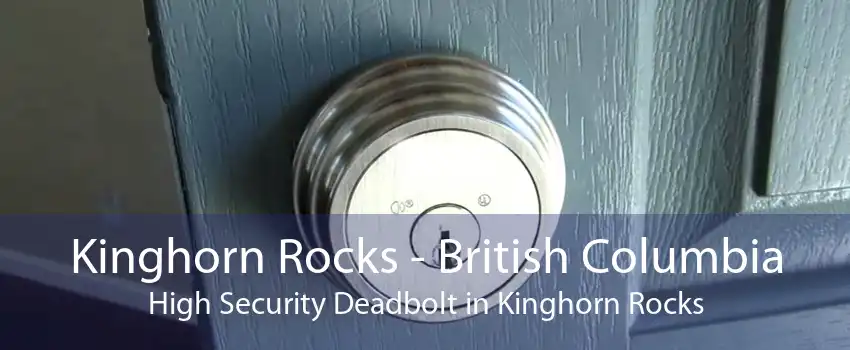 Kinghorn Rocks - British Columbia High Security Deadbolt in Kinghorn Rocks
