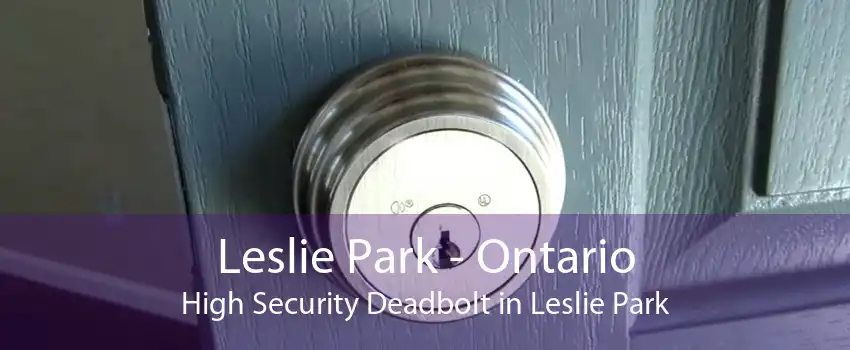 Leslie Park - Ontario High Security Deadbolt in Leslie Park