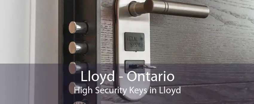 Lloyd - Ontario High Security Keys in Lloyd