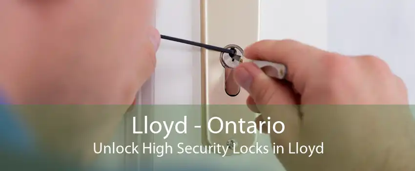 Lloyd - Ontario Unlock High Security Locks in Lloyd