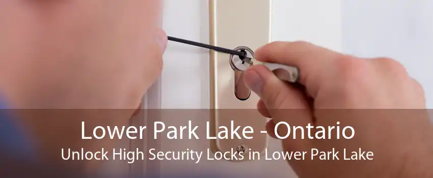 Lower Park Lake - Ontario Unlock High Security Locks in Lower Park Lake