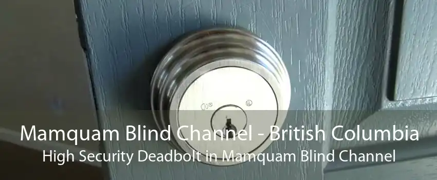 Mamquam Blind Channel - British Columbia High Security Deadbolt in Mamquam Blind Channel