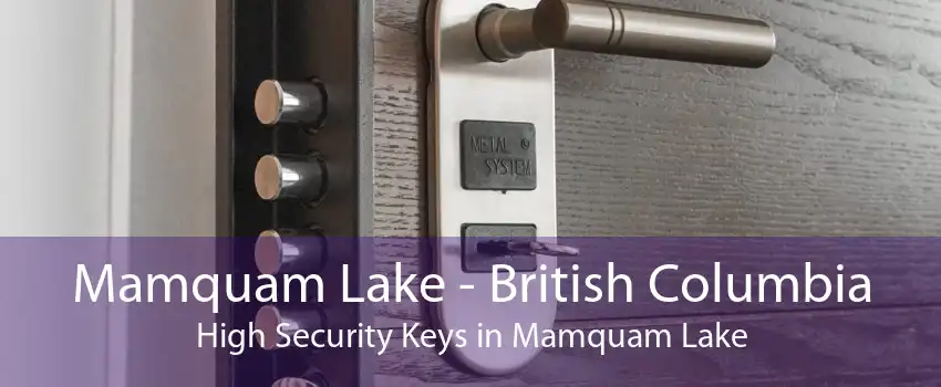 Mamquam Lake - British Columbia High Security Keys in Mamquam Lake