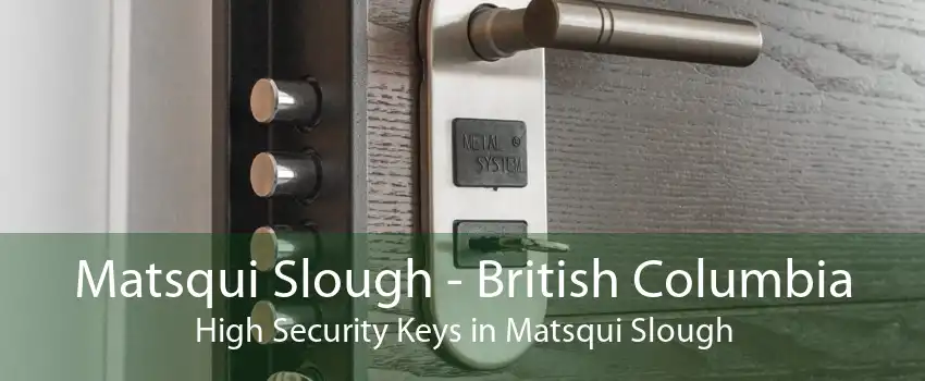 Matsqui Slough - British Columbia High Security Keys in Matsqui Slough