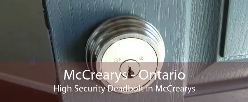 McCrearys - Ontario High Security Deadbolt in McCrearys