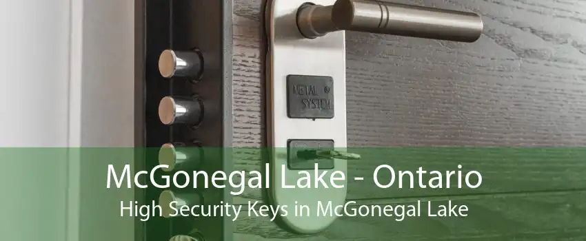 McGonegal Lake - Ontario High Security Keys in McGonegal Lake