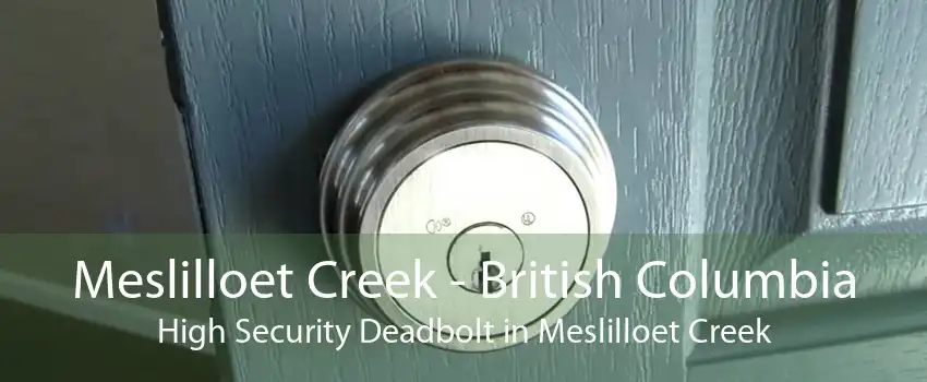 Meslilloet Creek - British Columbia High Security Deadbolt in Meslilloet Creek