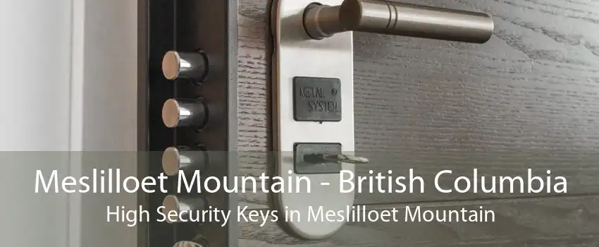 Meslilloet Mountain - British Columbia High Security Keys in Meslilloet Mountain