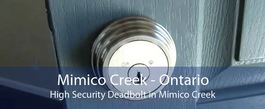 Mimico Creek - Ontario High Security Deadbolt in Mimico Creek