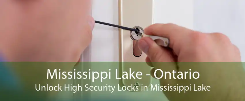 Mississippi Lake - Ontario Unlock High Security Locks in Mississippi Lake