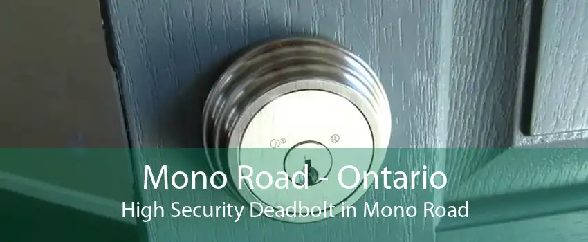 Mono Road - Ontario High Security Deadbolt in Mono Road