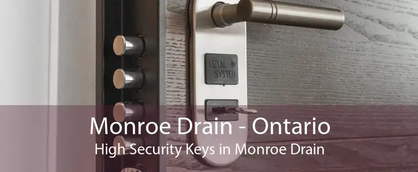 Monroe Drain - Ontario High Security Keys in Monroe Drain