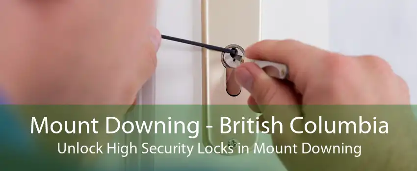 Mount Downing - British Columbia Unlock High Security Locks in Mount Downing
