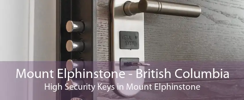 Mount Elphinstone - British Columbia High Security Keys in Mount Elphinstone