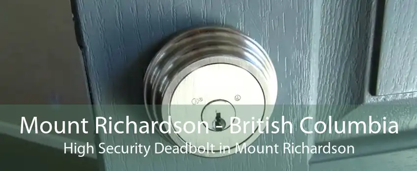 Mount Richardson - British Columbia High Security Deadbolt in Mount Richardson