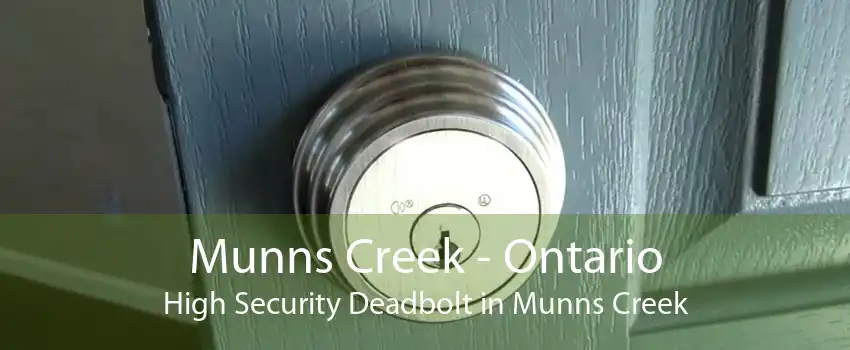 Munns Creek - Ontario High Security Deadbolt in Munns Creek