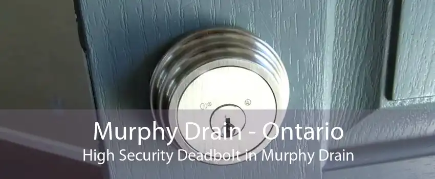 Murphy Drain - Ontario High Security Deadbolt in Murphy Drain