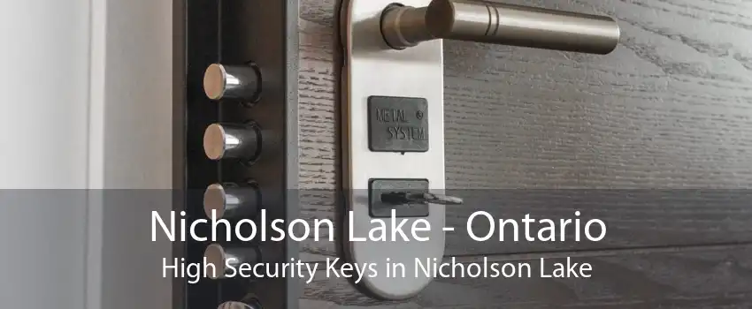 Nicholson Lake - Ontario High Security Keys in Nicholson Lake