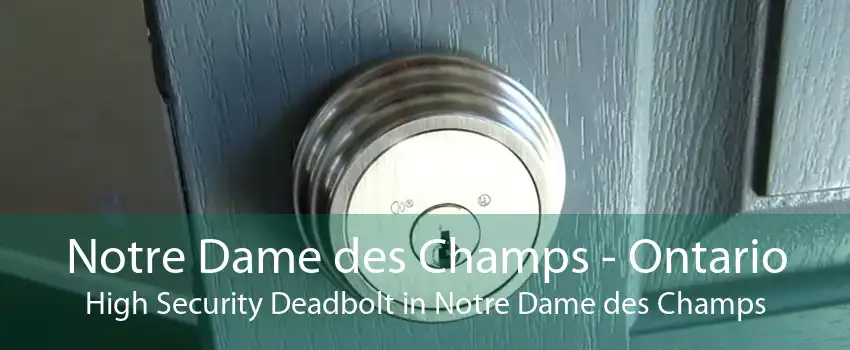 Notre Dame des Champs - Ontario High Security Deadbolt in Notre Dame des Champs
