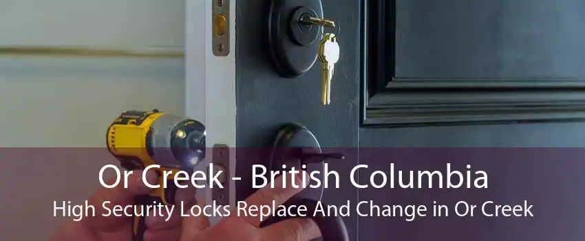 Or Creek - British Columbia High Security Locks Replace And Change in Or Creek