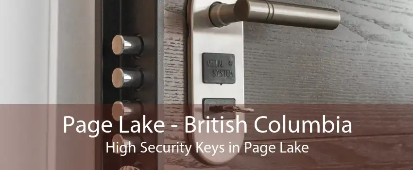 Page Lake - British Columbia High Security Keys in Page Lake