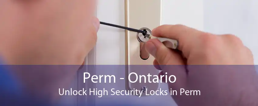 Perm - Ontario Unlock High Security Locks in Perm