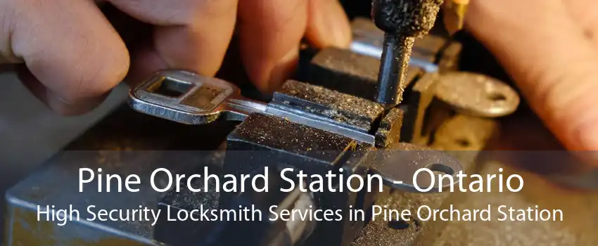 Pine Orchard Station - Ontario High Security Locksmith Services in Pine Orchard Station