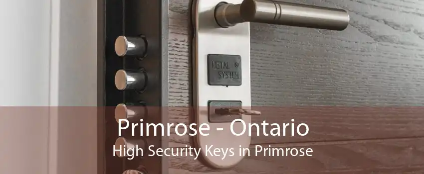 Primrose - Ontario High Security Keys in Primrose