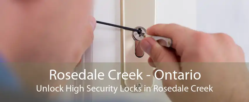 Rosedale Creek - Ontario Unlock High Security Locks in Rosedale Creek