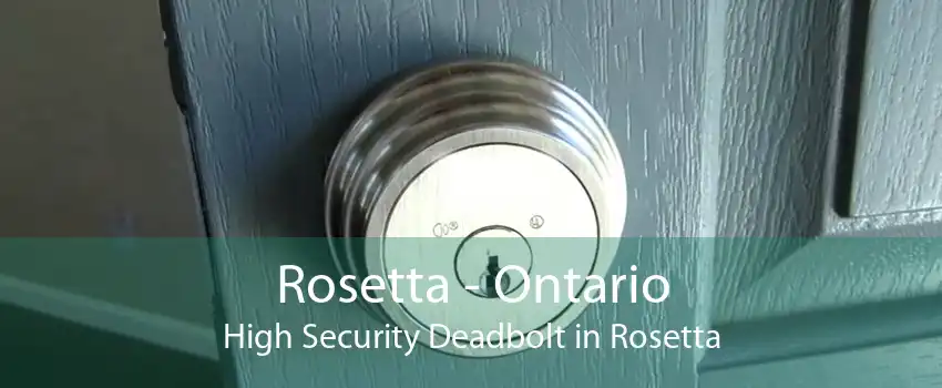 Rosetta - Ontario High Security Deadbolt in Rosetta