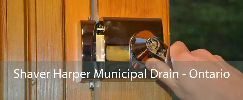Shaver Harper Municipal Drain - Ontario 