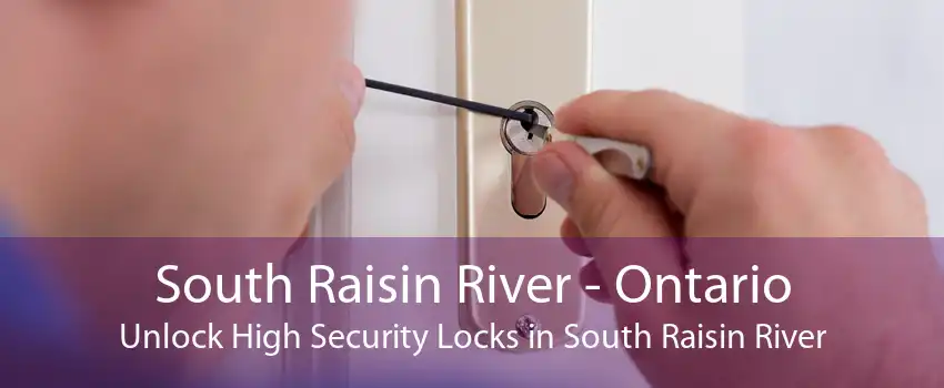 South Raisin River - Ontario Unlock High Security Locks in South Raisin River