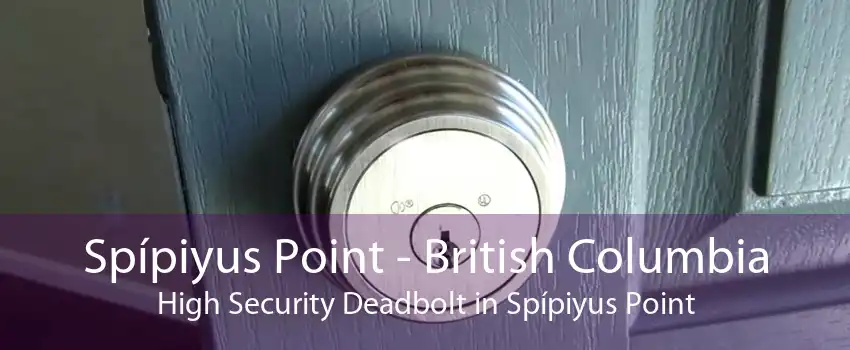 Spípiyus Point - British Columbia High Security Deadbolt in Spípiyus Point