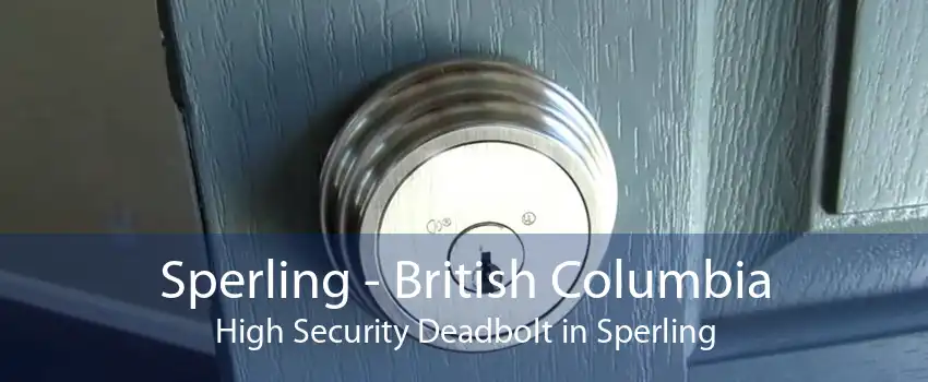 Sperling - British Columbia High Security Deadbolt in Sperling