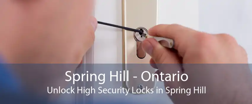 Spring Hill - Ontario Unlock High Security Locks in Spring Hill