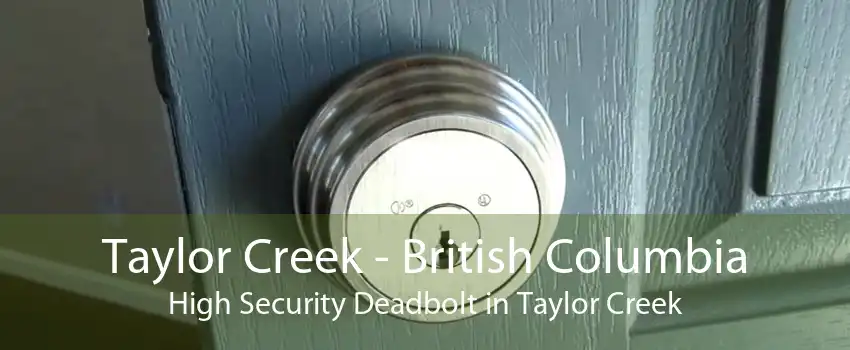 Taylor Creek - British Columbia High Security Deadbolt in Taylor Creek