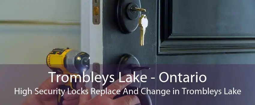 Trombleys Lake - Ontario High Security Locks Replace And Change in Trombleys Lake