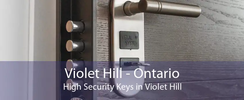 Violet Hill - Ontario High Security Keys in Violet Hill