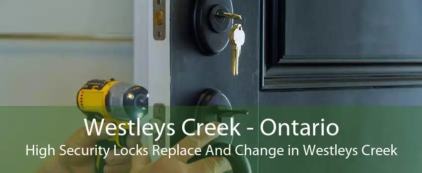 Westleys Creek - Ontario High Security Locks Replace And Change in Westleys Creek